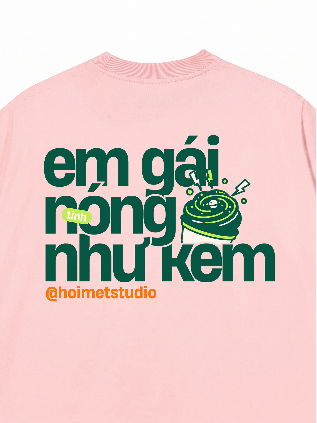 Áo Thun Relaxed Fit Em Gái Tính Nóng Như Kem