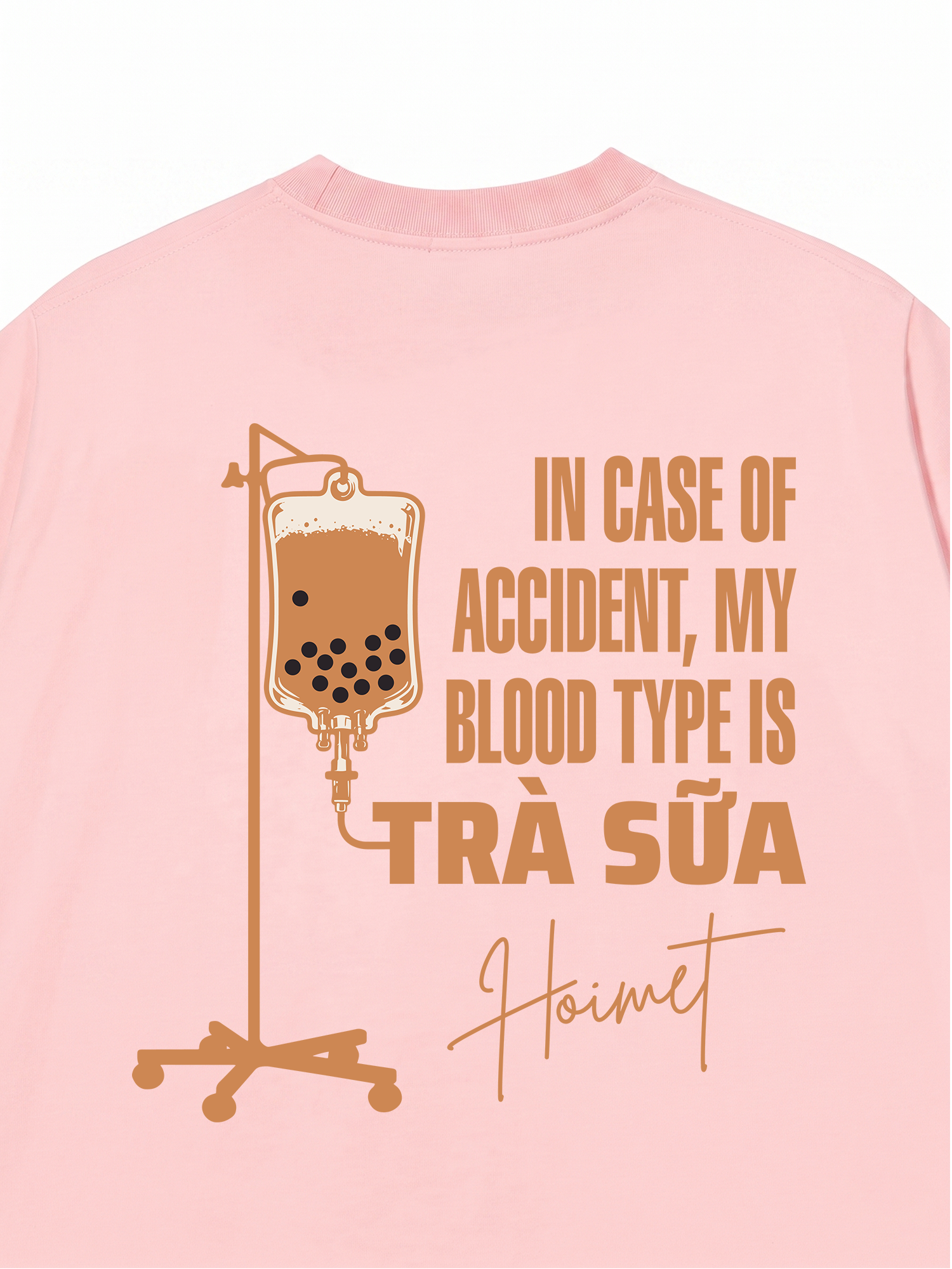 Áo Thun Relaxed Fit Blood Type Is Trà Sữa