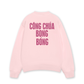 Áo Sweater Nỉ Hai Da Công Chúa Bong Bóng