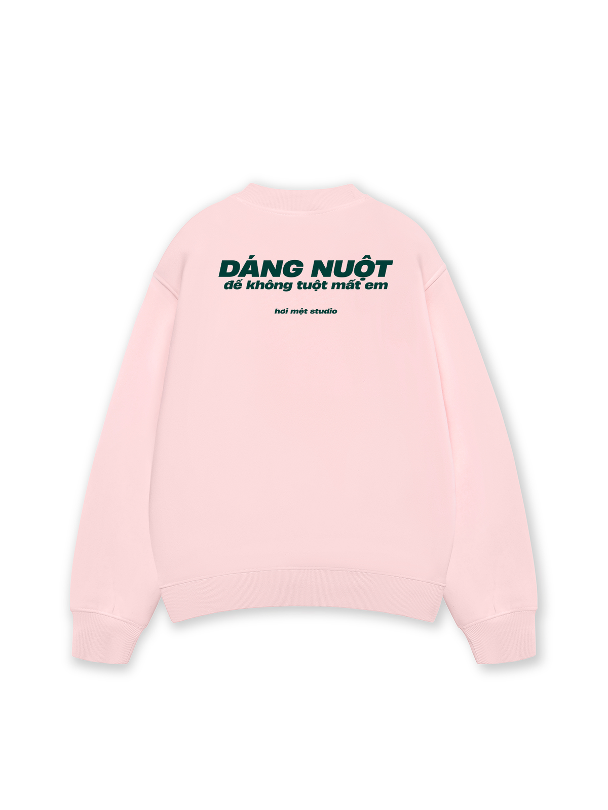 Áo Sweater Nỉ Hai Da Dáng Nuột Không Tuột Mất Em