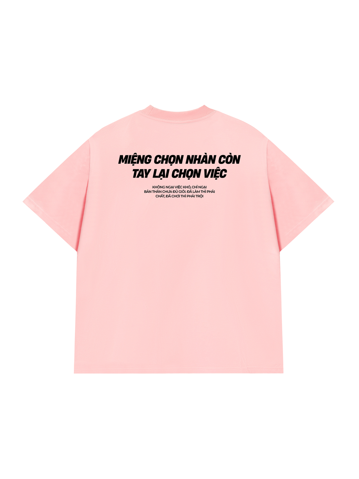 Áo Thun Relaxed Fit Miệng Chọn Nhàn Tay Chọn Việc