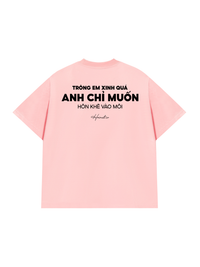 Áo Thun Relaxed Fit Hôn Khẽ Vào Môi