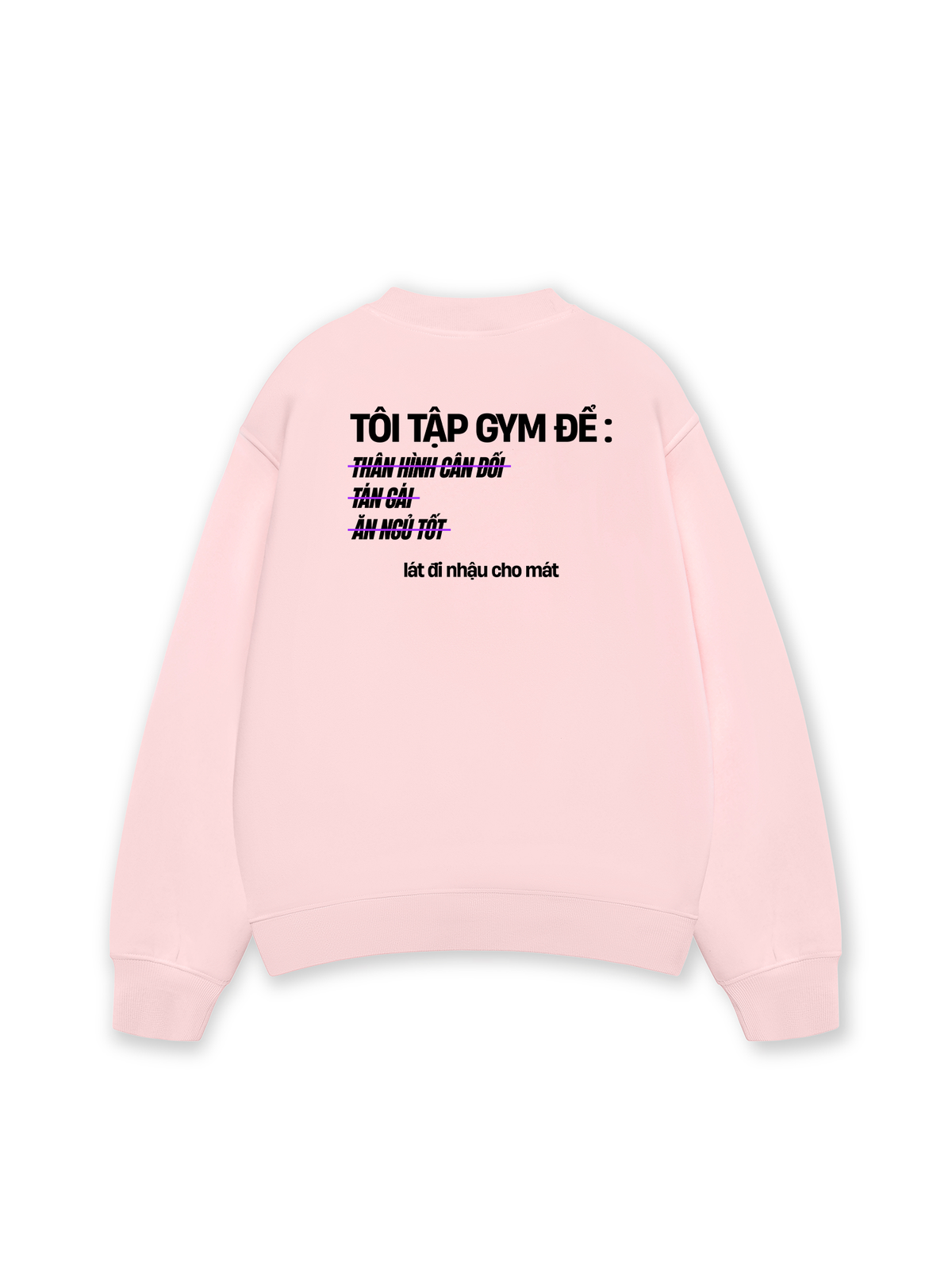 Áo Sweater Nỉ Hai Da Lý Do Đi Tập
