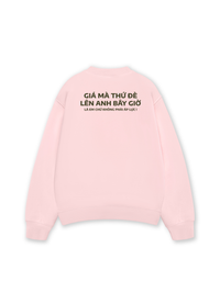Áo Sweater Nỉ Hai Da Đè Lên Anh