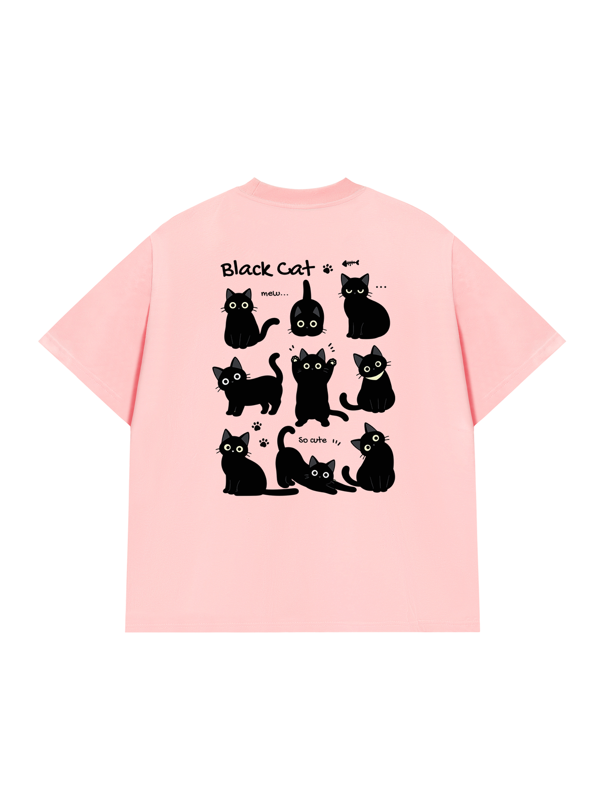Áo Thun Relaxed Fit Cat Cute