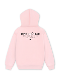 Áo Hoodie Nỉ Hai Da Dink Thôi Em