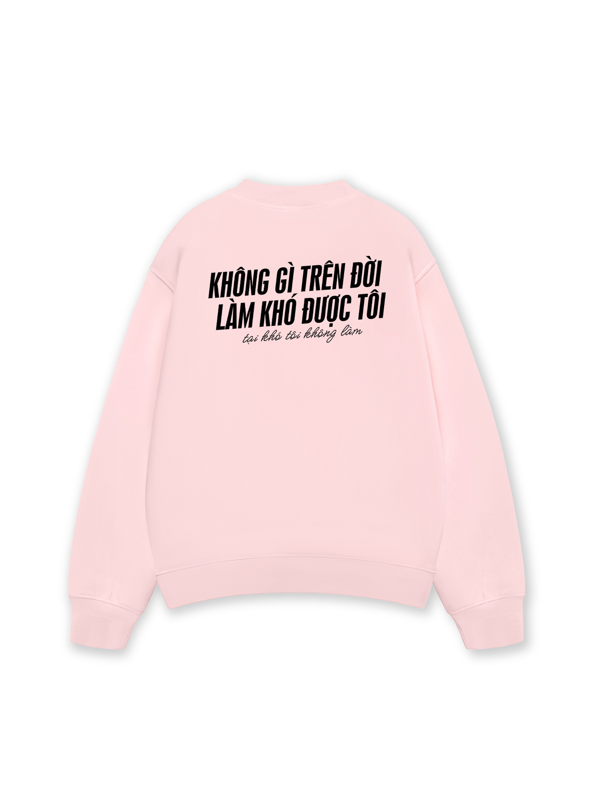 Áo Sweater Nỉ Hai Da Không Gì Làm Khó
