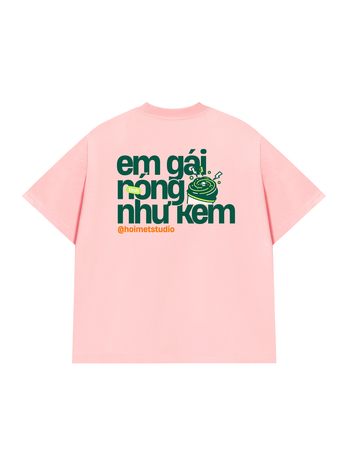 Áo Thun Relaxed Fit Em Gái Tính Nóng Như Kem