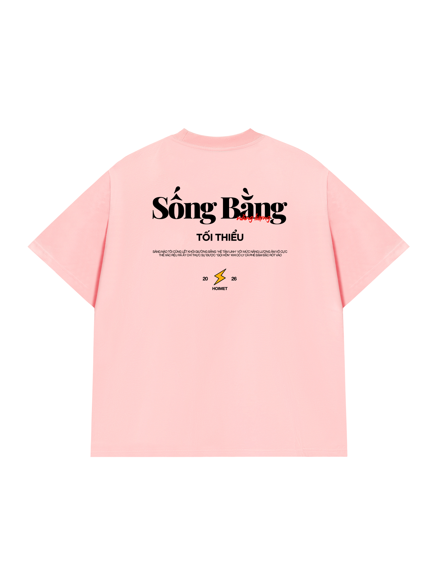 Áo Thun Relaxed Fit Sống Bằng Năng Lượng Tối Thiểu