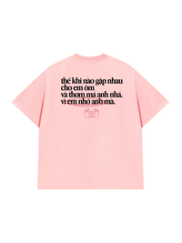Áo Thun Relaxed Fit Em Nhớ Anh