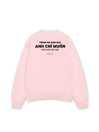 Áo Sweater Nỉ Hai Da Hôn Khẽ Vào Môi