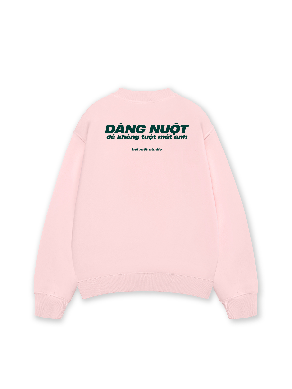 Áo Sweater Nỉ Hai Da Dáng Nuột Không Tuột Mất Anh