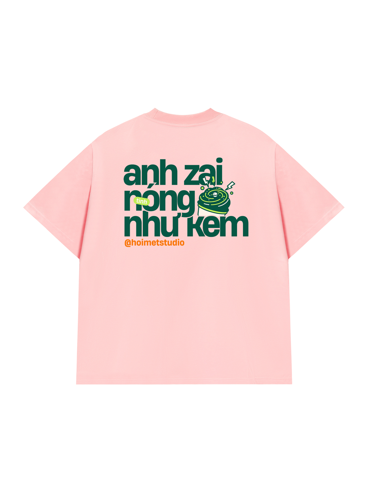 Áo Thun Relaxed Fit Anh Zai Tính Nóng Như Kem