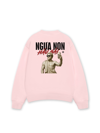 Áo Sweater Nỉ Hai Da Ngựa Non Háu Gái