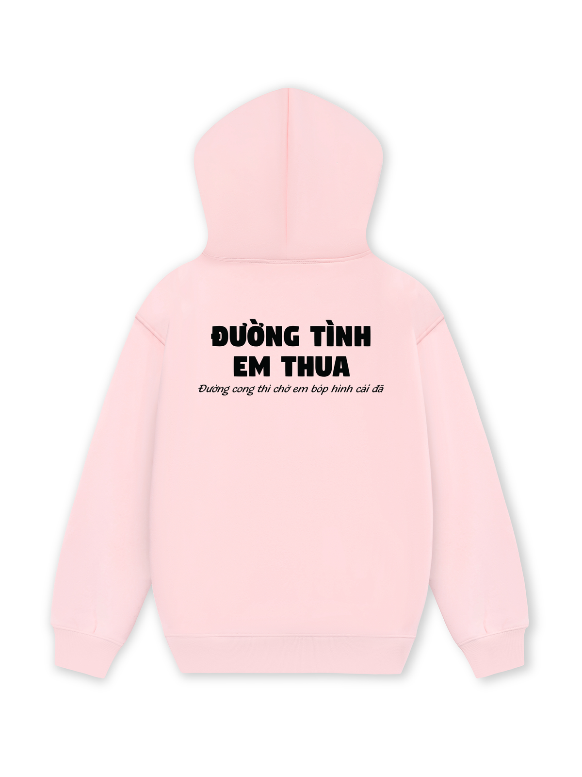Áo Hoodie Nỉ Hai Da Đường Tình Em Thua