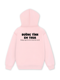 Áo Hoodie Nỉ Hai Da Đường Tình Em Thua