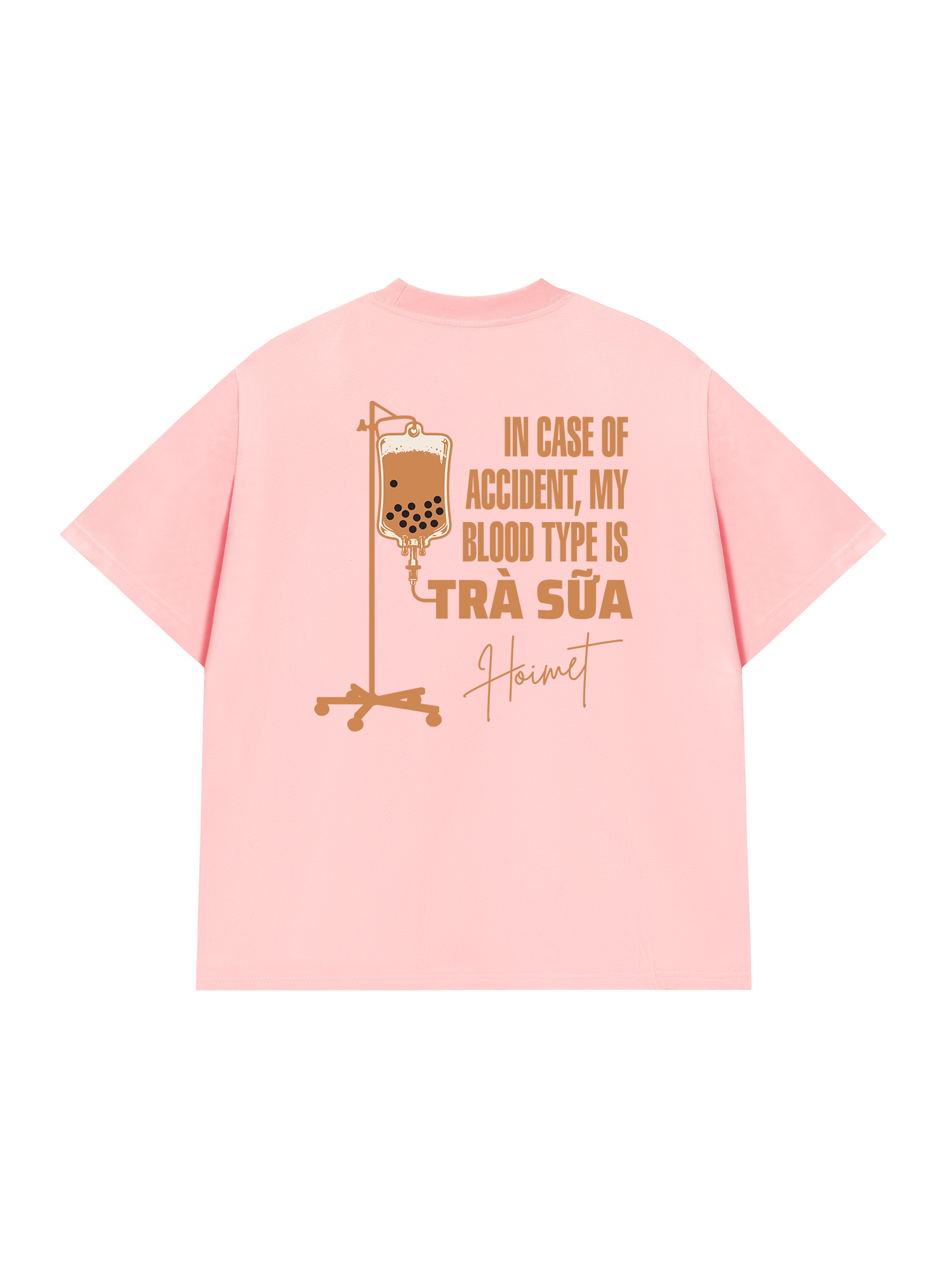 Áo Thun Relaxed Fit Blood Type Is Trà Sữa