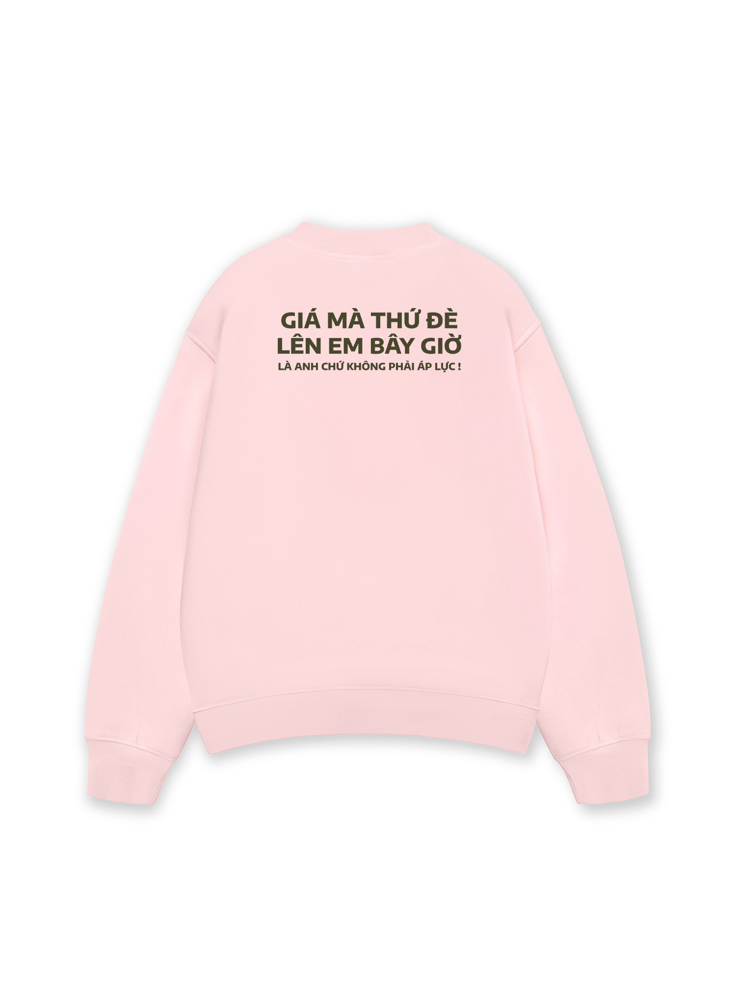 Áo Sweater Nỉ Hai Da Đè Lên Em
