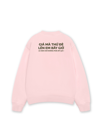 Áo Sweater Nỉ Hai Da Đè Lên Em