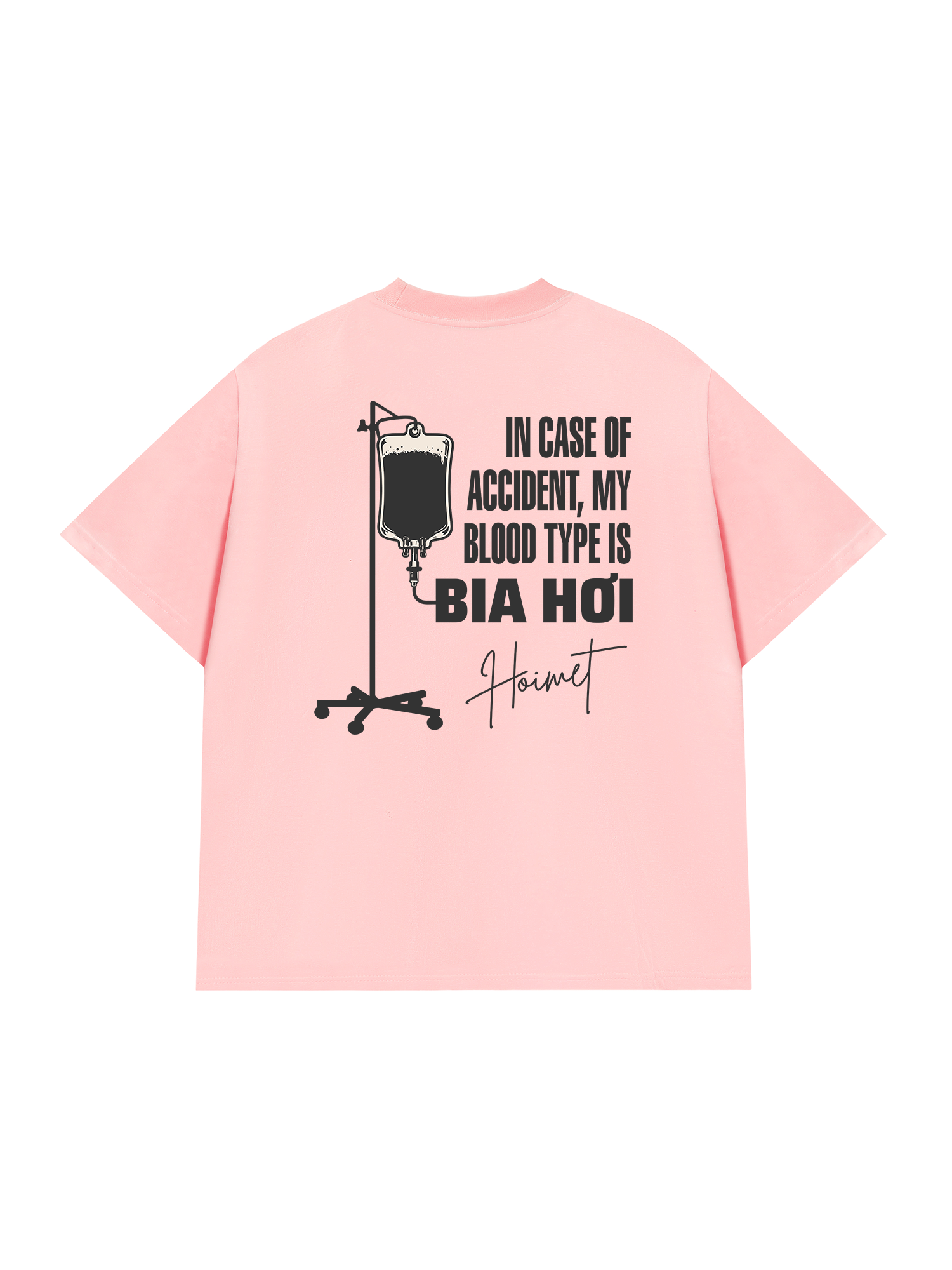 Áo Thun Relaxed Fit Blood Type Is Bia Hơi