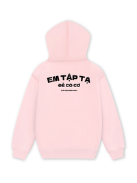 Áo Hoodie Nỉ Hai Da Em Tập Tạ