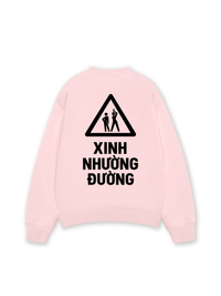 Áo Sweater Nỉ Hai Da Xinh Nhường Đường