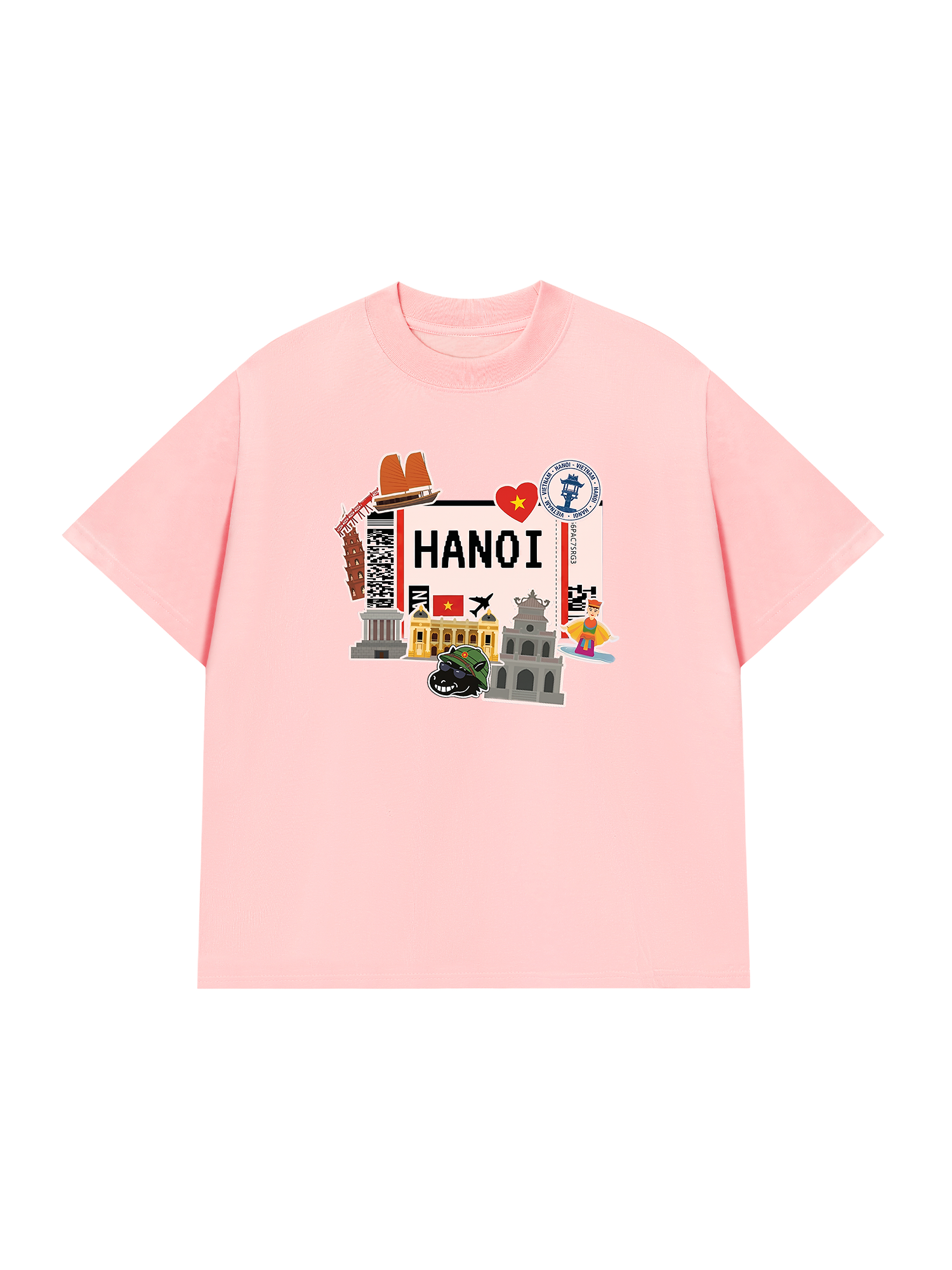 Áo Thun Relaxed Fit Du Lịch Hà Nội