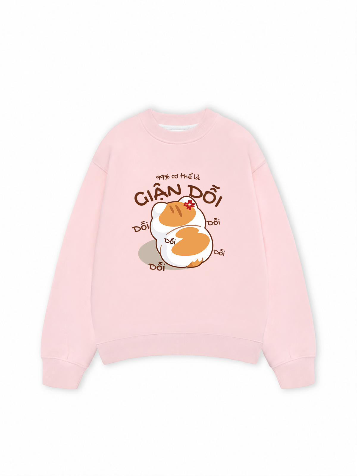 Áo Sweater Nỉ Hai Da 99% Cơ Thể Là Giận Dỗi