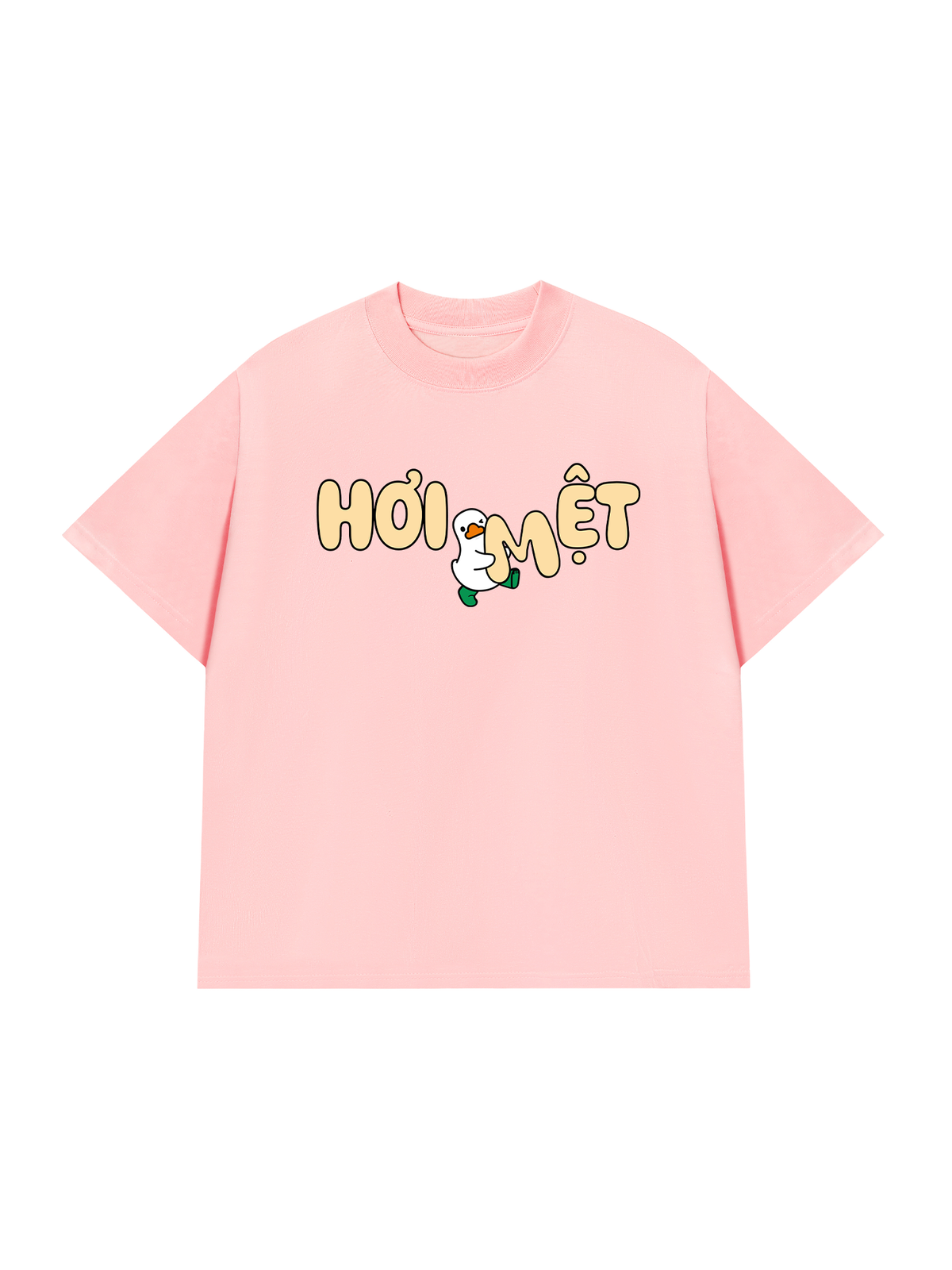 Áo Thun Relaxed Fit Vịt Hơi Mệt