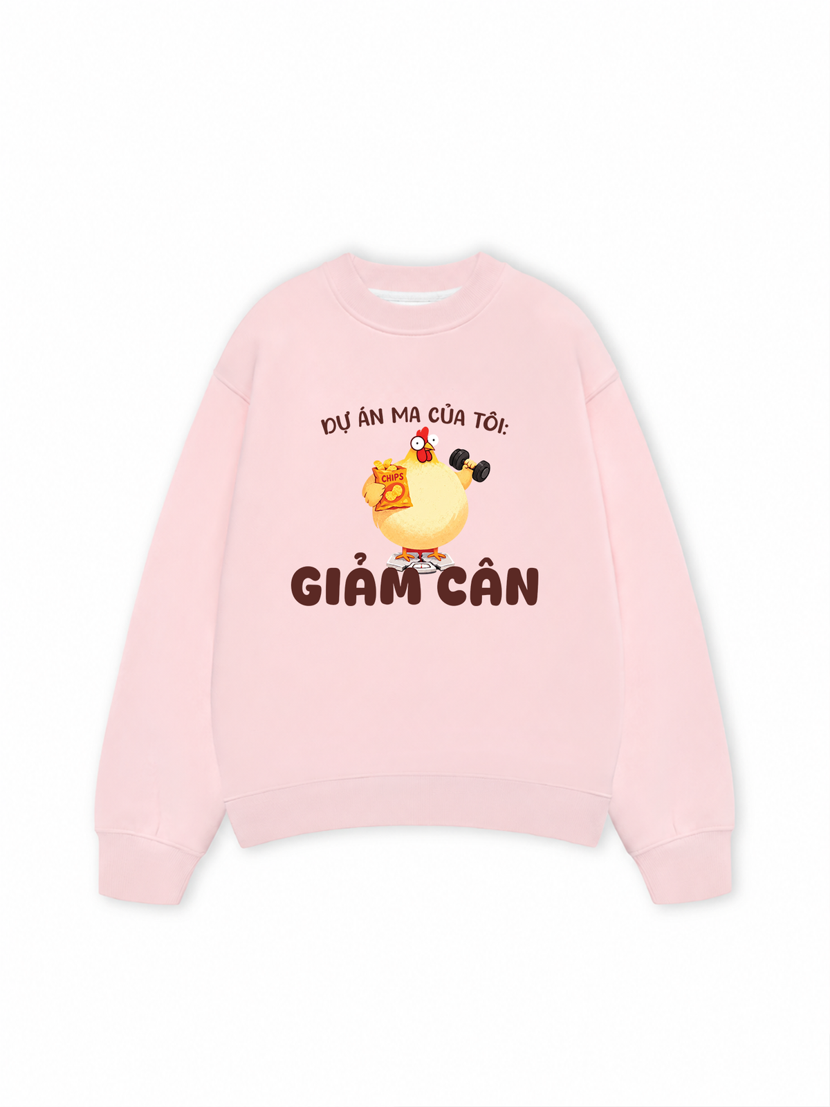 Áo Sweater Nỉ Hai Da Dự Án Ma Của Tôi Giảm Cân