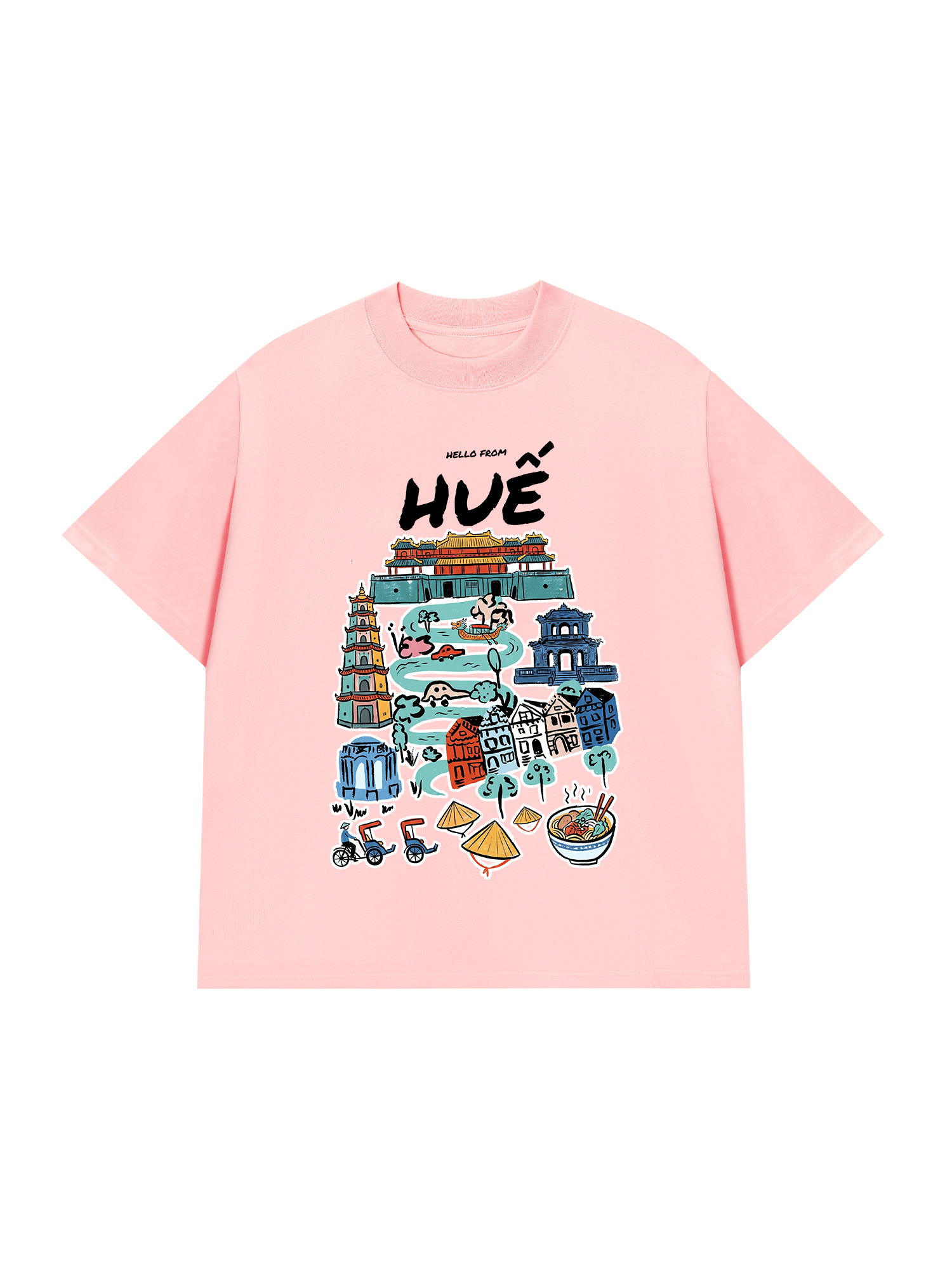 Áo Thun Relaxed Fit Hello From Huế