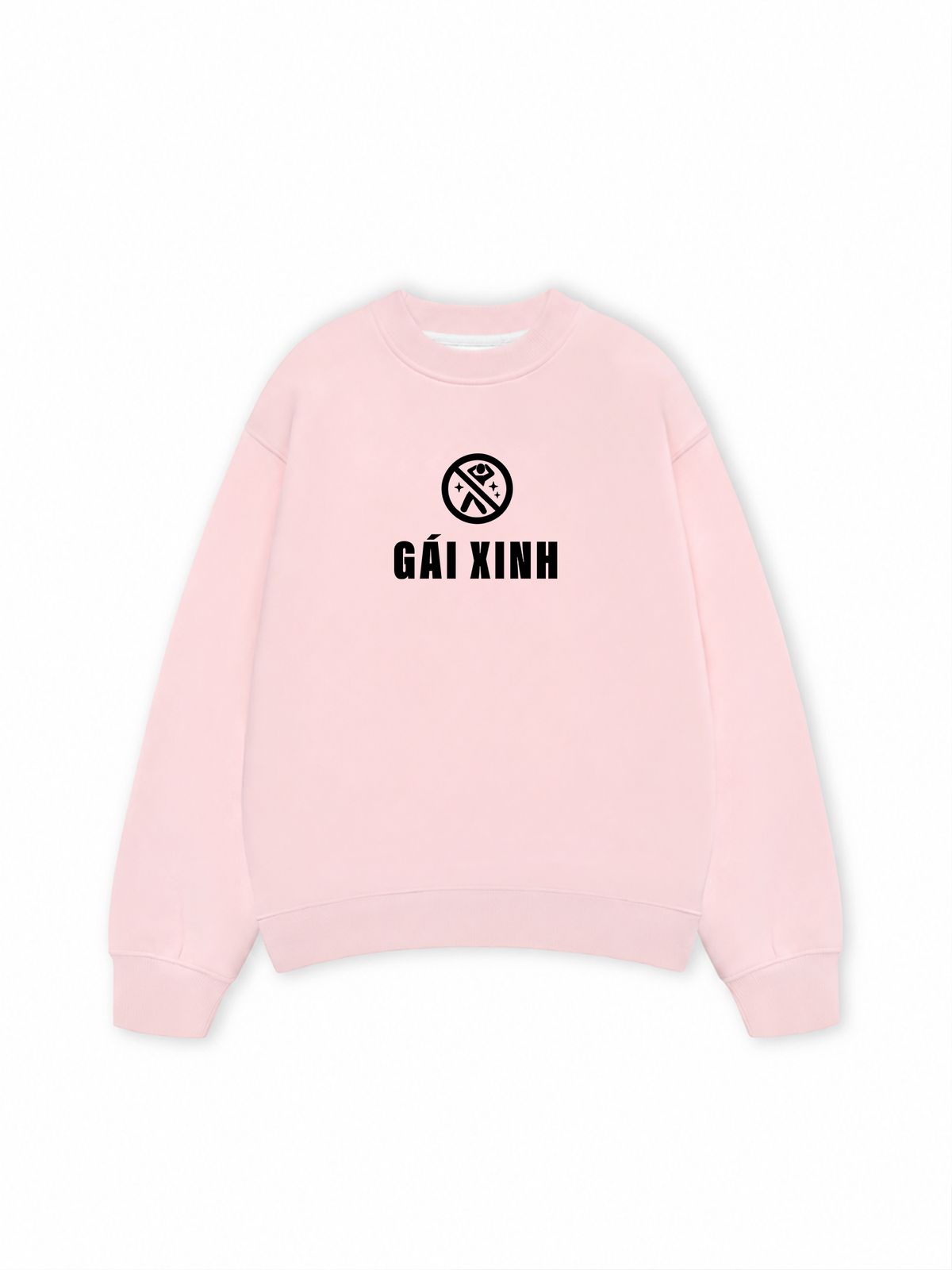 Áo Sweater Nỉ Hai Da Vui Lòng Không Hoảng Loạn Khi Thấy Gái Xinh