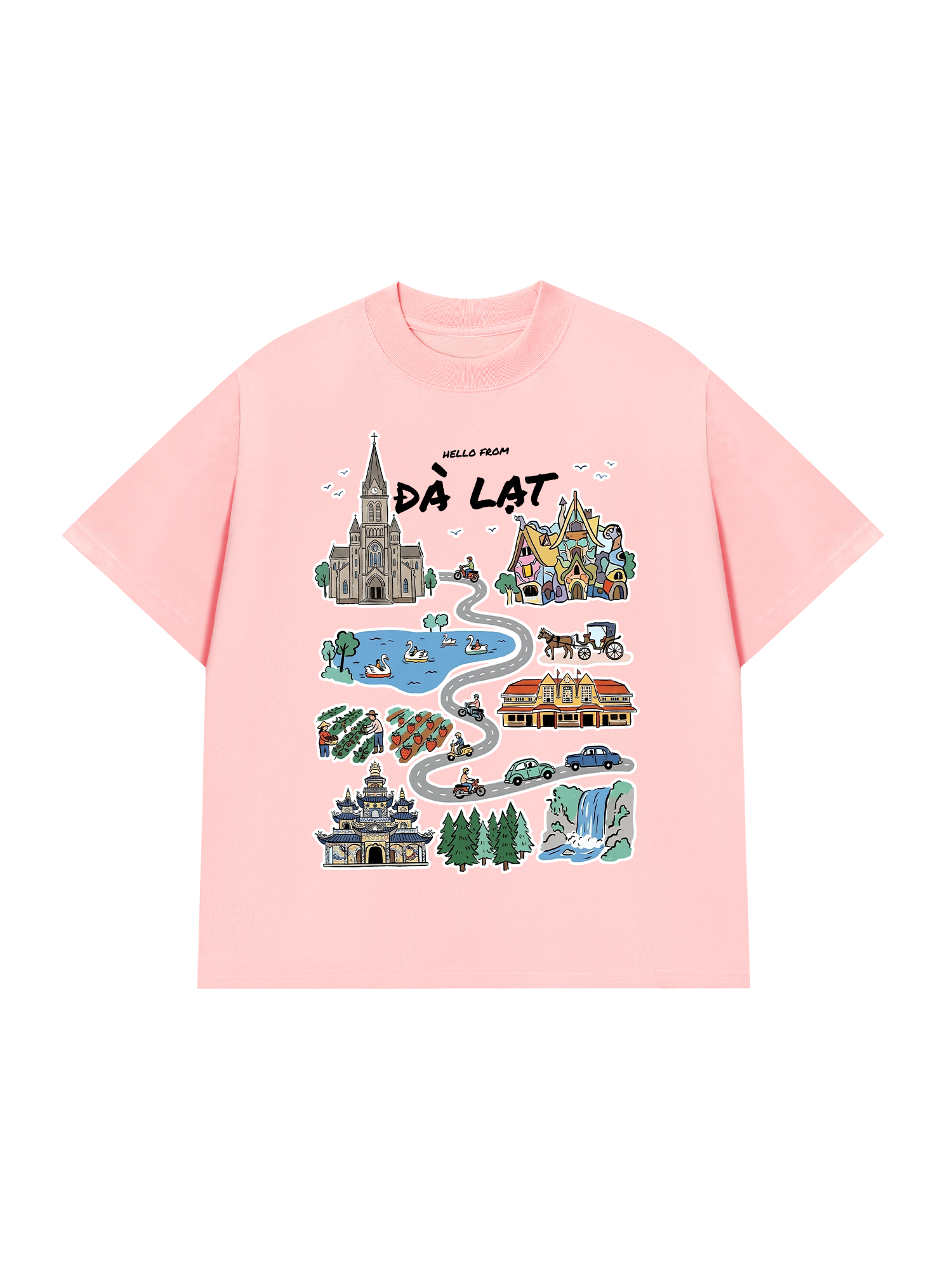 Áo Thun Relaxed Fit Hello From Đà Lạt
