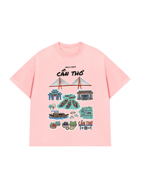 Áo Thun Relaxed Fit Hello From Cần Thơ