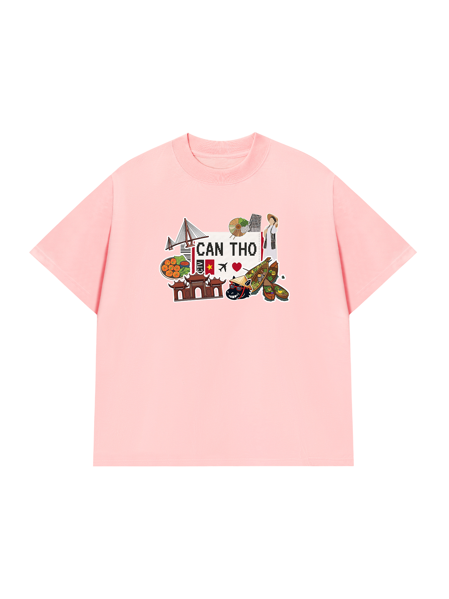 Áo Thun Relaxed Fit Du lịch Cần Thơ