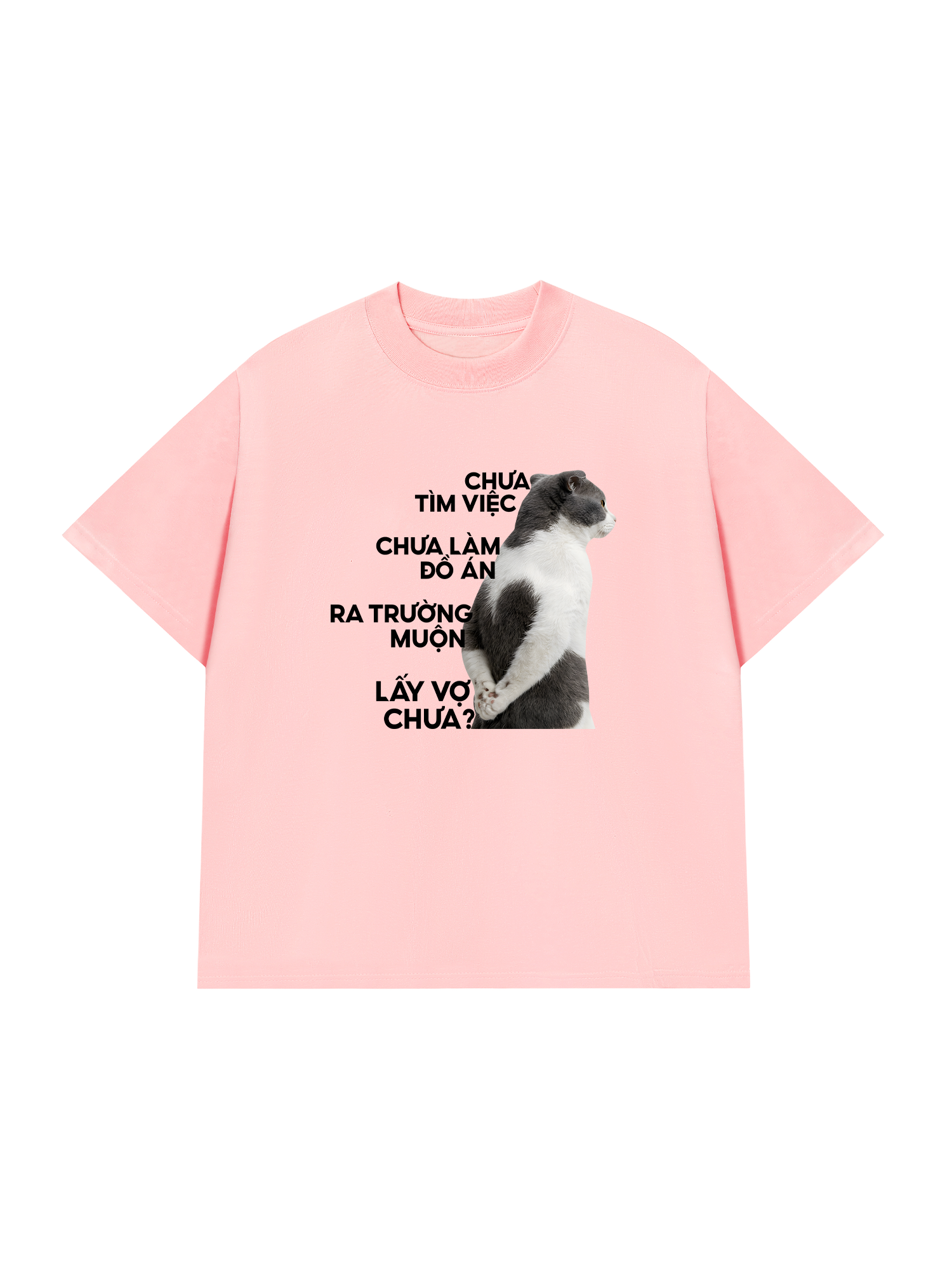 Áo Thun Relaxed Fit Cột Sống Sinh Viên
