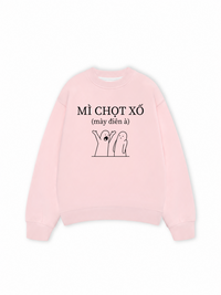 Áo Sweater Nỉ Hai Da Mì Chọt Xố