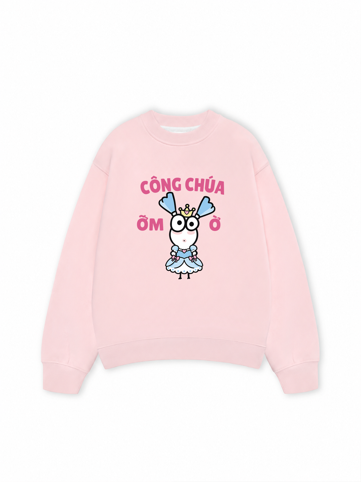 Áo Sweater Nỉ Hai Da Công Chúa Ỡm Ờ