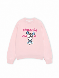 Áo Sweater Nỉ Hai Da Công Chúa Ỡm Ờ