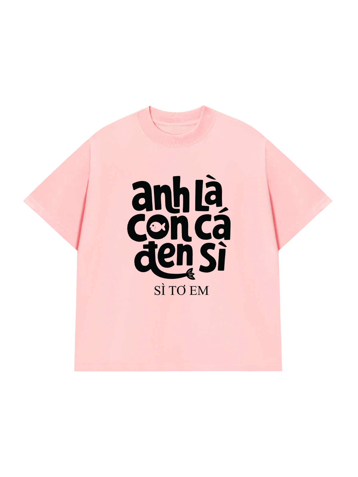 Áo Thun Relaxed Fit Cá Đen Xì