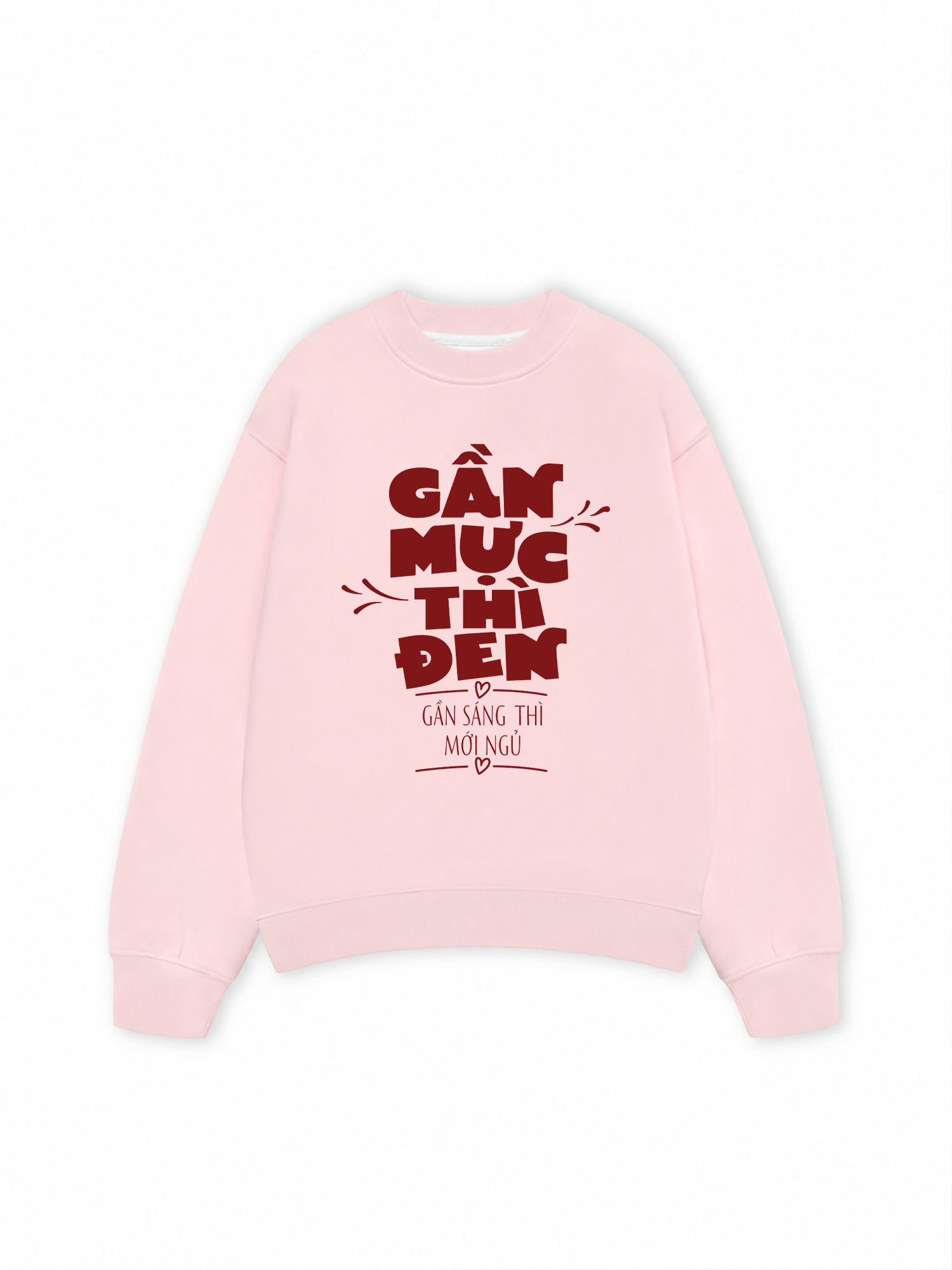 Áo Sweater Nỉ Hai Da Gần Mực Thì Đen