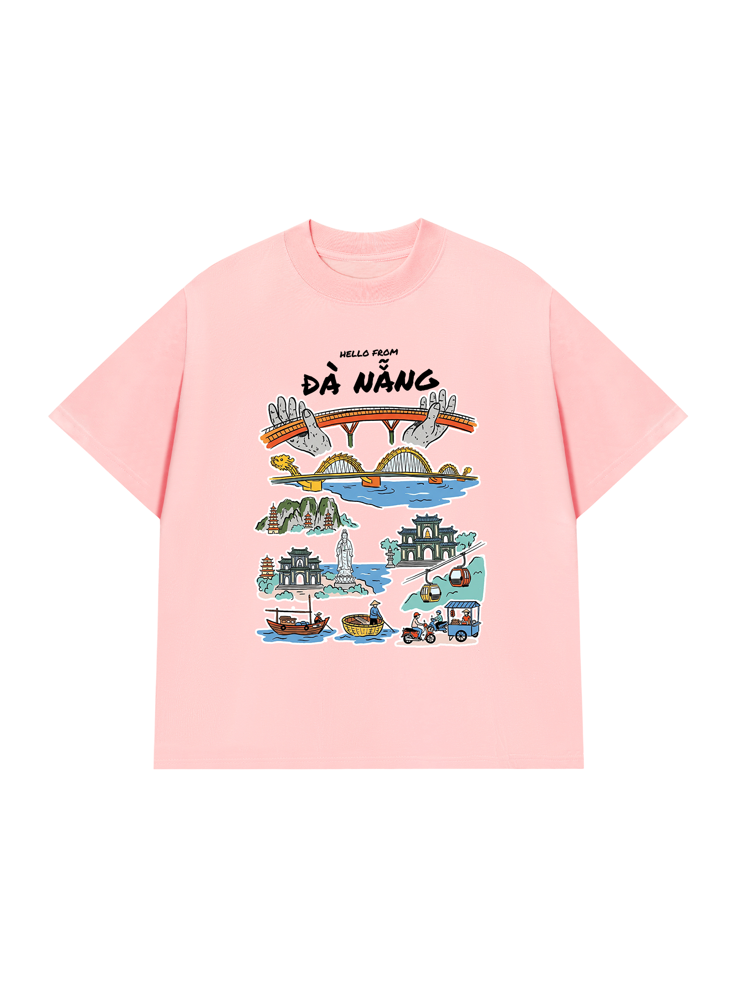 Áo Thun Relaxed Fit Hello From Đà Nẵng