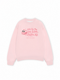 Áo Sweater Nỉ Hai Da Tôm Chiên Xù