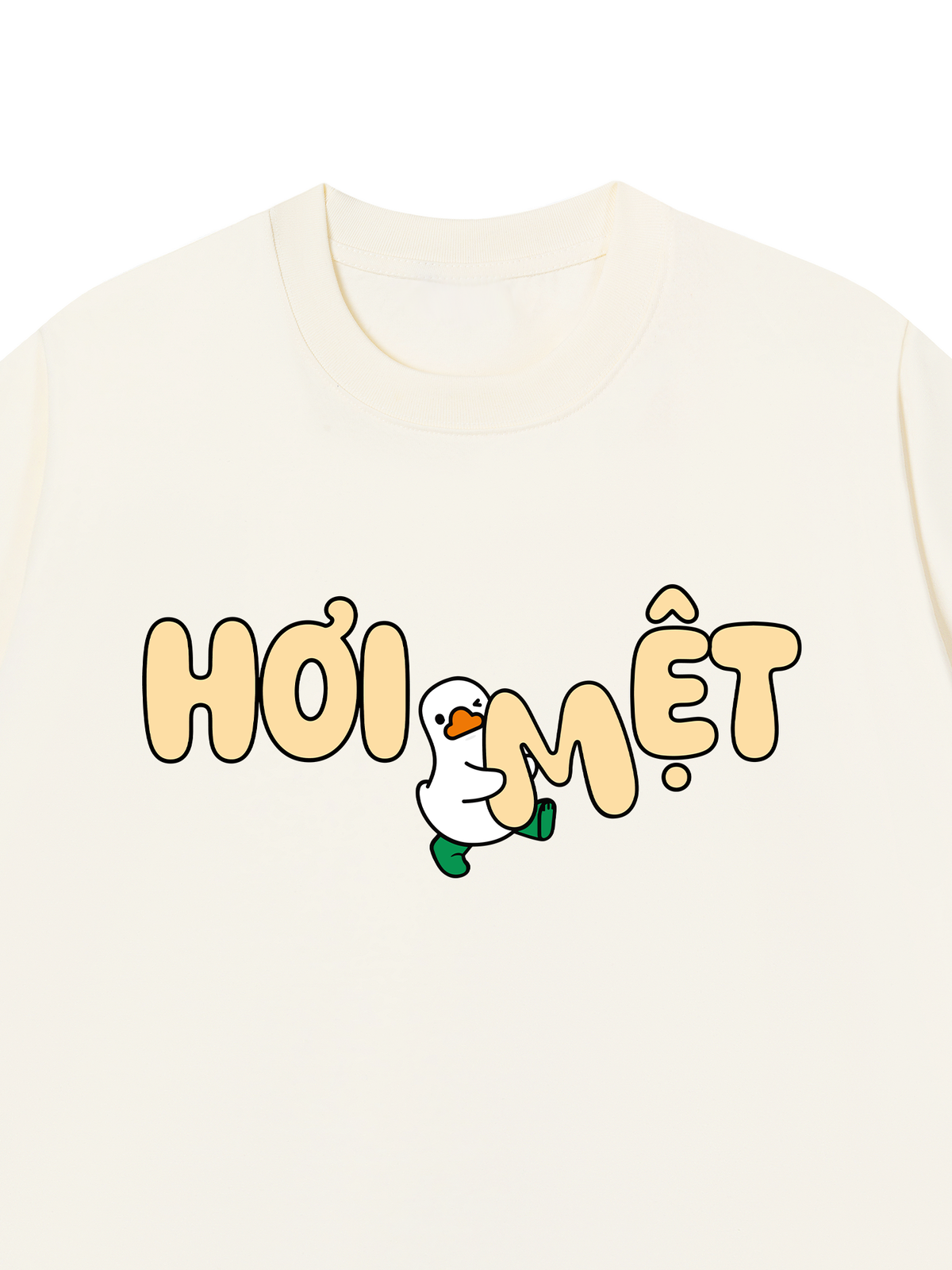 Áo Thun Relaxed Fit Vịt Hơi Mệt