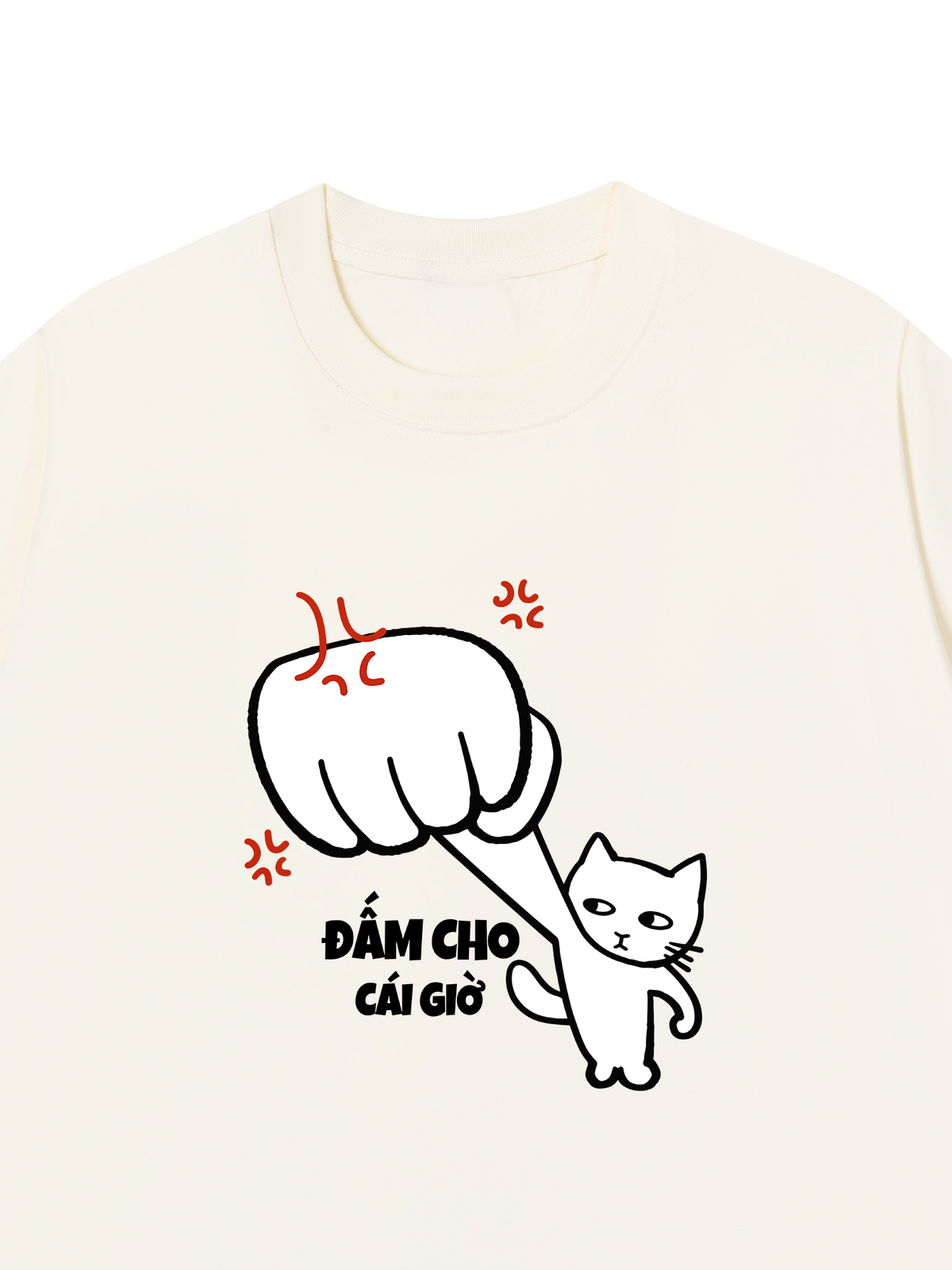 Áo Thun Relaxed Fit Đấm Cho Cái Giờ