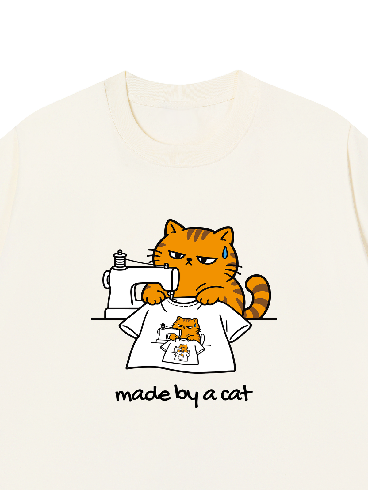 Áo Thun Relaxed Fit Made By A Cat