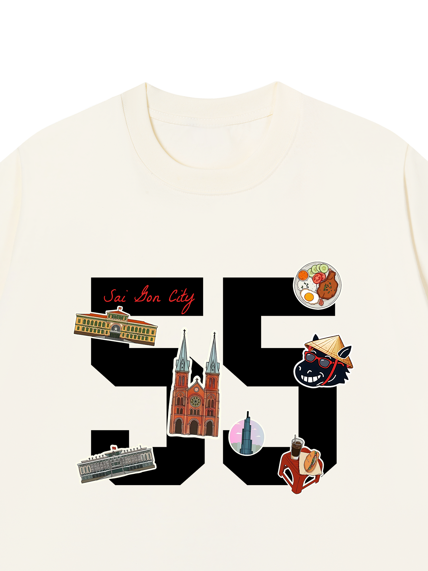 Áo Thun Relaxed Fit Sài Gòn 55