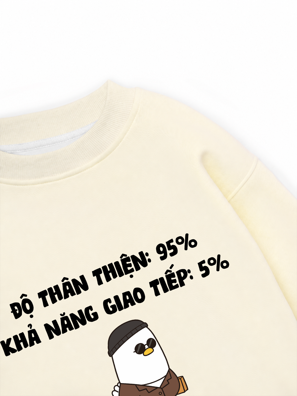 Áo Sweater Nỉ Hai Da Độ Thân Thiện 95%