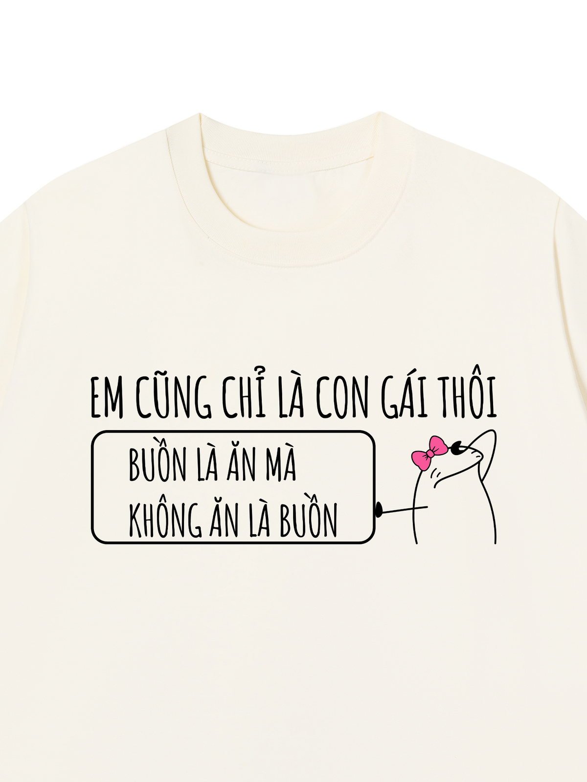 Áo Thun Relaxed Fit Em Cũng Là Con Gái Thôi