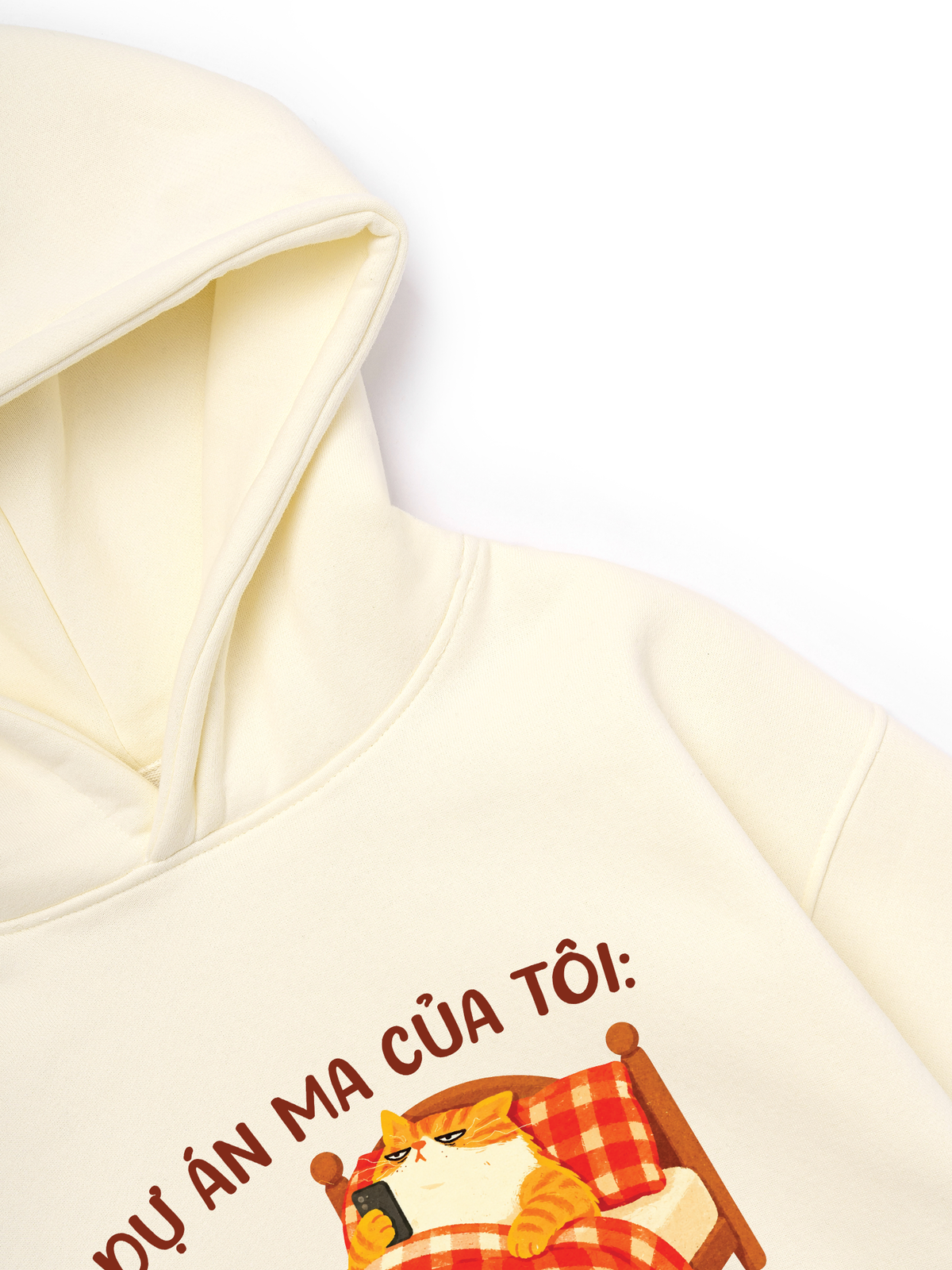 Áo Hoodie Nỉ Hai Da Dự Án Ma Của Tôi Ngủ Sớm